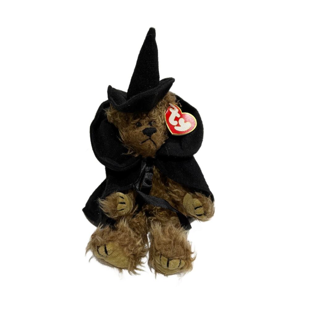 VTG Ty Beanie Baby/Attic Treasure Plush "Esmereldo Witch" Teddy Bear 1993